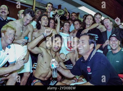 DC United Players con il trofeo dei campioni della Eastern Conference a Tampa, Florida Foto Stock