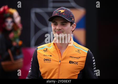 OâWARD Pato (mex), McLaren F1 Team MCL38, azione durante il Gran Premio de la Ciudad de Mexico 2024, 20° round del Campionato del mondo di Formula 1 2024 dal 25 al 27 ottobre 2024 sull'autodromo Hermanos Rodriguez, a città del Messico, Messico Foto Stock