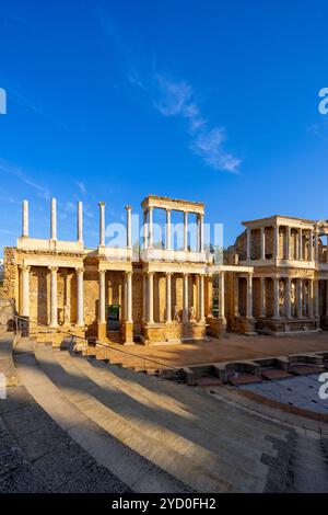 Teatro Romano, Merida, Estremadura, Spagna Foto Stock