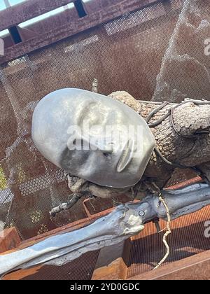 Le opere d'arte di Giulia Cenci sono apparse su The Highline, Autunno, 2924, NYC, USA Foto Stock