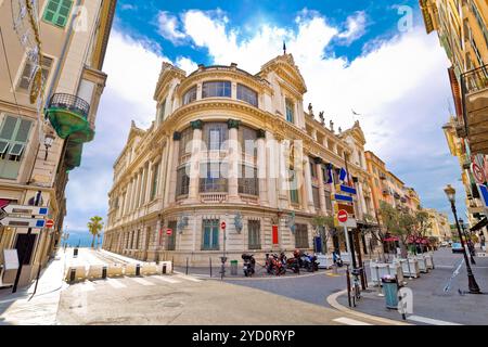 Vista sulla strada dell'Opera di Nizza Foto Stock