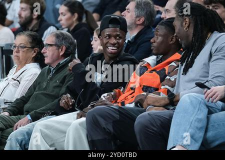 Vinicius Junior durante la partita di EuroLeague turca tra Real Madrid e Crvena Zvezda Belgrado al WiZink Center il 24 ottobre 2024 in Foto Stock