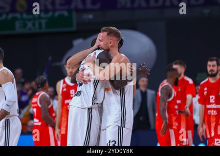 Madrid, Spagna. 24 ottobre 2024. 24 ottobre 2024; Wizink Center; Madrid, Spagna; Turkish Airlines Euroleague Basketball; Spagna, Real Madrid vs Crvena Zvezda; Euroleague Basketball Real Madrid vs Crvena Zvezda 900/Cordon Press Credit: CORDON PRESS/Alamy Live News Foto Stock