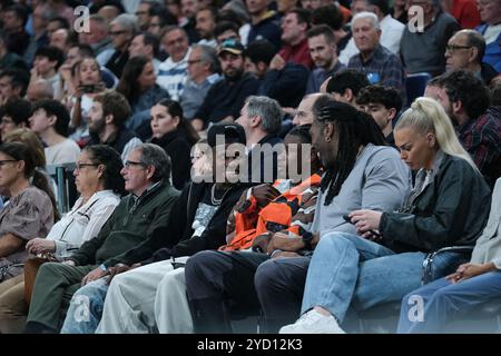 Madrid, Spagna. 25 ottobre 2024. Vinicius Junior durante la partita di EuroLeague turca tra Real Madrid e Crvena Zvezda Belgrado al WiZink Center il 24 ottobre 2024 a Madrid in Spagna Credit: SIPA USA/Alamy Live News Foto Stock