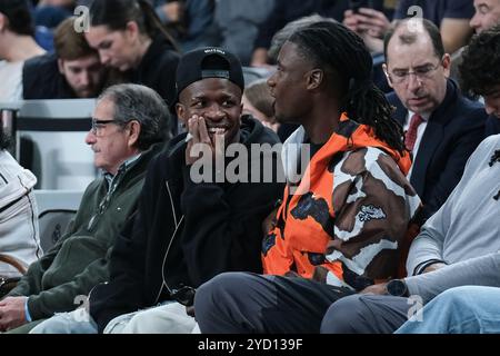 Madrid, Spagna. 25 ottobre 2024. Vinicius Junior durante la partita di EuroLeague turca tra Real Madrid e Crvena Zvezda Belgrado al WiZink Center il 24 ottobre 2024 a Madrid in Spagna Credit: SIPA USA/Alamy Live News Foto Stock