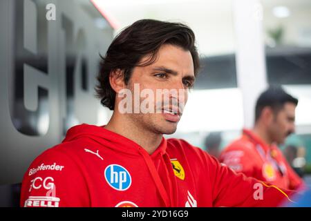 Città del Messico, Vereinigte Staaten. 24 ottobre 2024. Carlos Sainz (Scuderia Ferrari HP, Spanien, #55), mex, Formel 1 Weltmeisterschaft, Grand Prix von Mexiko City, autodromo Hermanos Rodriguez, Media Day, 24.10.2024 foto: Eibner-Pressefoto/Michael Memmler credito: dpa/Alamy Live News Foto Stock