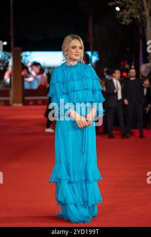 Roma, Italia - 21 ottobre 2024: Carolina Crescentini partecipa al Red carpet degli uni Awards durante il 19° Festival del Cinema di Roma all'Auditorium Parco della musica. Foto Stock