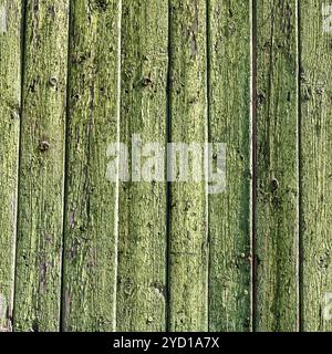 Le tavole di legno sono rivestite con la vernice squallida Foto Stock