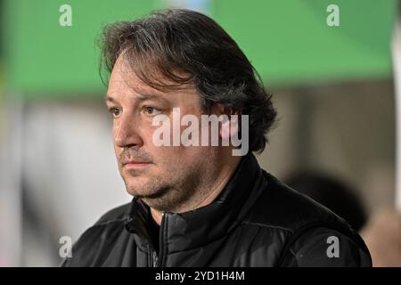 Craig Harrison allenatore dei New Saints in vista della partita della UEFA Conference League The New Saints vs Astana a New Meadow, Shrewsbury, Regno Unito, 24 ottobre 2024 (foto di Cody Froggatt/News Images) Foto Stock