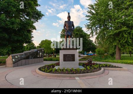 Ottawa, Canada - 4 giugno 2024: Monumento a John di , tenente colonnello, Royal Engineers nel Major's Hill Park nel centro della città. Foto Stock