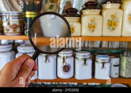 Test di qualità dell'aria e umidità in ambienti interni o IAQ. Foto Stock