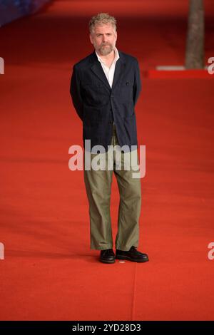 Roma, Italia. 24 ottobre 2024. Cristhopher Andrews partecipa al Red carpet del film "Bring Them Down" al Rome Film Fest 2024 all'Auditorium Parco della musica. (Foto di Mario Cartelli/SOPA Images/Sipa USA) credito: SIPA USA/Alamy Live News Foto Stock