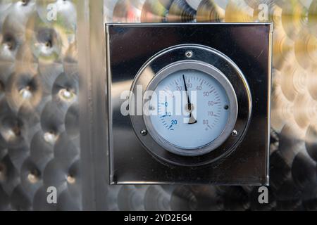 Indicatore analogico o indicatore dell'azienda vinicola Foto Stock