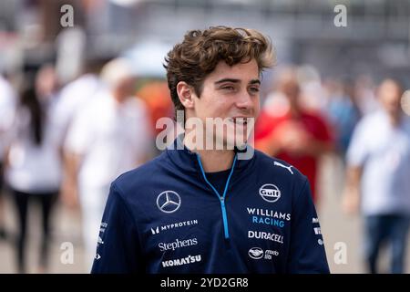 Città del Messico, Vereinigte Staaten. 24 ottobre 2024. Franco Colapinto (Williams Racing, Argentinien, #43), mex, Formel 1 Weltmeisterschaft, Grand Prix von Mexiko City, autodromo Hermanos Rodriguez, Media Day, 24.10.2024 foto: Eibner-Pressefoto/Michael Memmler credito: dpa/Alamy Live News Foto Stock