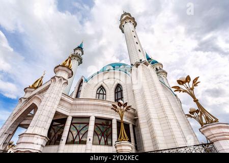 Famosa moschea Kul Sharif (Kol Sharif, Qol Sharif) nel Cremlino di Kazan' Foto Stock