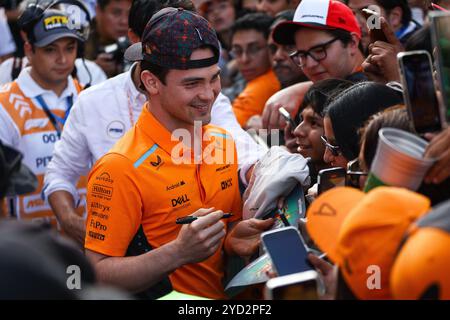 OâWARD Pato (mex), McLaren F1 Team MCL38, ritratto durante il Gran Premio de la Ciudad de Mexico 2024, 20° round del Campionato del mondo di Formula 1 2024 dal 25 al 27 ottobre 2024 sull'autodromo Hermanos Rodriguez, a città del Messico, Messico Foto Stock