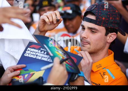 OâWARD Pato (mex), McLaren F1 Team MCL38, ritratto durante il Gran Premio de la Ciudad de Mexico 2024, 20° round del Campionato del mondo di Formula 1 2024 dal 25 al 27 ottobre 2024 sull'autodromo Hermanos Rodriguez, a città del Messico, Messico Foto Stock