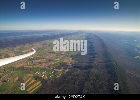 Vista aerea, montagne, Appalachi, Pennsylvania, Stati Uniti, nord America Foto Stock