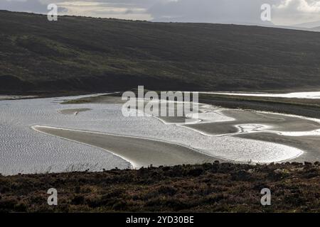 Walkmill Bay, baia con spiaggia sabbiosa, Mainland, Orcadi, Scozia, Gran Bretagna Foto Stock