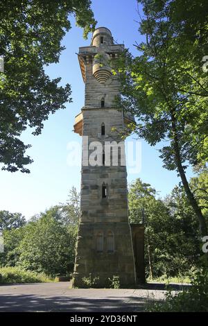 La Schweinsberg Tower è un punto di riferimento nel centro storico di Heilbronn. Heilbronn, Baden-Wuerttemberg, Germania, Europa Foto Stock
