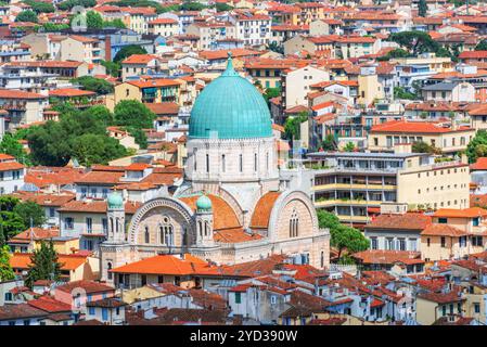 Al di sopra di vista la grande sinagoga di Firenze (Sinagoga e Museo Ebraico).sinagoga nel centro storico di Firenze. È la più grande sinagoga di Foto Stock