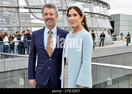 Koenig Frederik und Koenigin Mary von Daenemark beim Empfang im Reichstagsgebaeude AM 21.10.2024 a Berlino Foto Stock