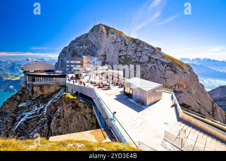 Vista sul monte Pilatus Kulm Foto Stock