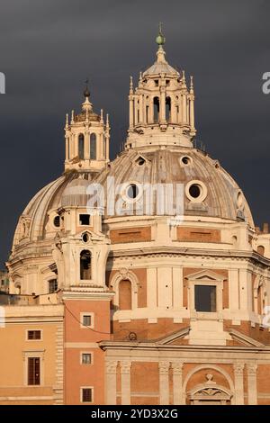 Chiesa del Santissimo nome di Maria al foro Traiano a Roma Foto Stock