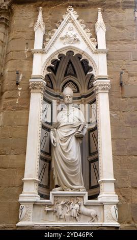 Saint Eligius di Nanni di Banco, Chiesa di Orsanmichele a Firenze, Toscana, Italia Foto Stock