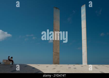 Architettura moderna dell'edificio di fondazione Champalimaud Foto Stock