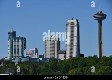 Skylon Tower alle cascate del Niagara in Ontario, Canada Foto Stock