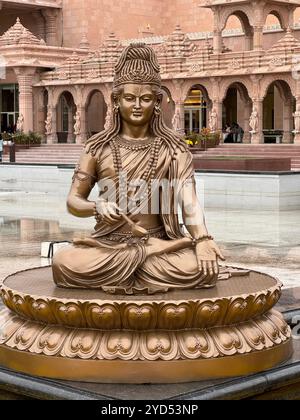 Il tempio Akshardham (BAPS Shri Swaminarayan Mandir) a Robbinsville, New Jersey Foto Stock