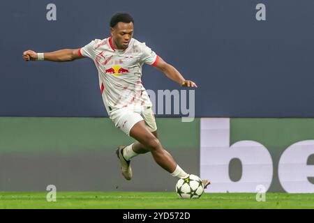 Lipsia, Germania 23. Oktober 2024: Champions League - 2024/2025 - RB Leipzig vs. FC Liverpool IM Bild: Lois Openda (Lipsia) Foto Stock