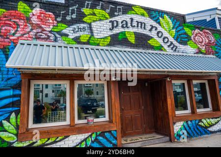 Uno storico pub shop a Wilmington Beach, North Carolina Foto Stock