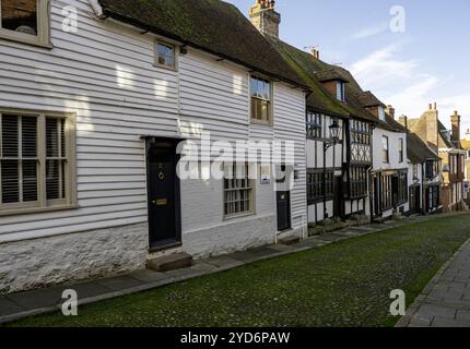 Vecchia dimora storica a West Street, Rye, East Sussex, Inghilterra, Regno Unito Foto Stock