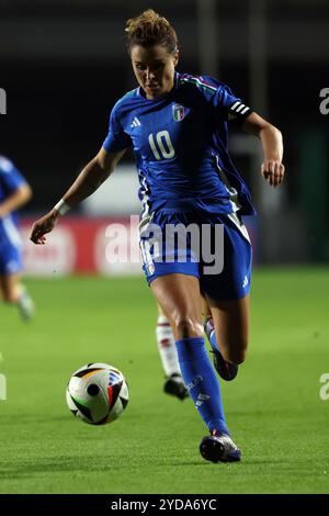 Roma, Italia 25.10.2024: Cristina Girelli dell'Italia durante l'amichevole internazionale tra Italia e Malta allo Stadio tre Fontane su Octo Foto Stock