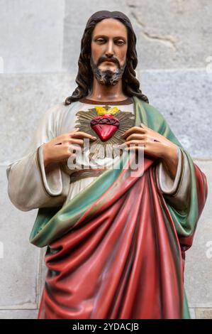 Il Sacro cuore di Gesù. Cattedrale di San Martino (Katedrála svätého Martina) a Bratislava, Slovacchia. Foto Stock