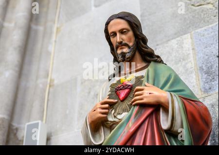 Il Sacro cuore di Gesù. Cattedrale di San Martino (Katedrála svätého Martina) a Bratislava, Slovacchia. Foto Stock