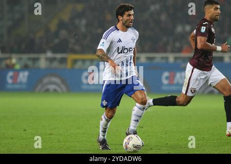 Torino, Italia - 24 ottobre 2024: Patrick Cutrone di Como durante la partita di serie A tra Torino FC-Como allo Stadio Olimpico grande Torino di Torino (foto di Maurizio Valletta/alamy.com) Foto Stock