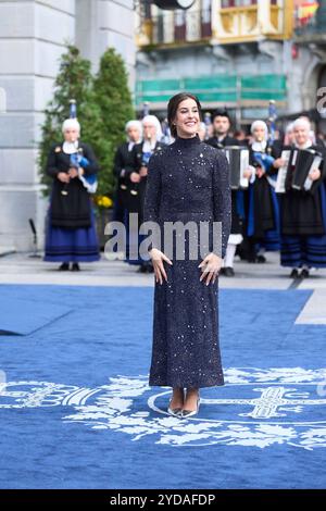 Oviedo, Spagna. 25 ottobre 2024. Carolina Marin, Princess of Asturias Award 2024 per l'arrivo sportivo al Campoamor Theatre per la cerimonia durante Princess of Asturias Awards 2024 il 25 ottobre 2024 a Oviedo, Spagna. Crediti: Album/Alamy Live News Foto Stock