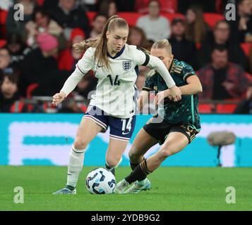 Londra, Regno Unito. 25 ottobre 2024. Jessica Park (Manchester City) dell'Inghilterra donne in azione durante la partita internazionale senior femminile tra Inghilterra donne contro Germania donne allo stadio di Wembley, Londra, il 25 ottobre 2024 Credit: Action foto Sport/Alamy Live News Foto Stock