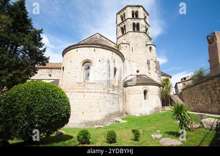 Chiesa di Sant Pere de Galligants, Girona, Spagna Foto Stock