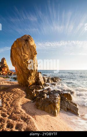 Sa Caleta, Lloret de Mar, Girona, Spagna Foto Stock