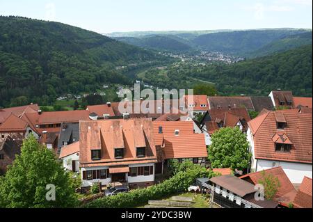 Dilsberg mountain fortress Stock Photo