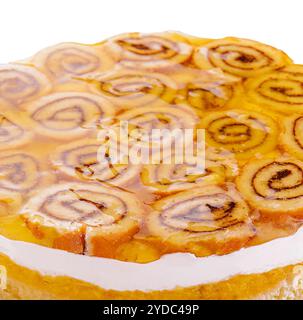 Deliziosa torta al formaggio con strato di gioielli Foto Stock