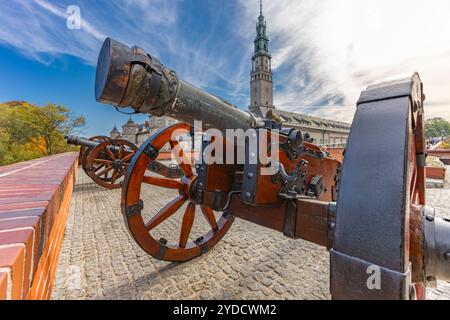 Monastero dedicato alla Beata Vergine Maria a Częstochowa, immagine della Madonna di Czestochowa in autunno Foto Stock