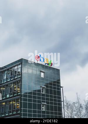 EBay, il logo americano della società di e-commerce Foto Stock