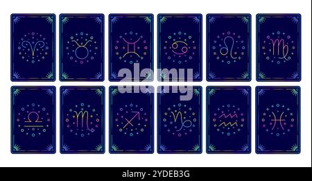 Raccolta di carte di tarocchi Illustrazione Vettoriale