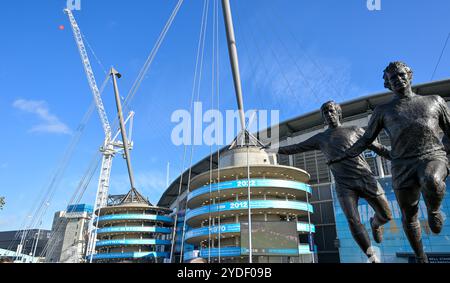 Etihad Stadium, Manchester, Regno Unito. 26 ottobre 2024. Premier League Football, Manchester City contro Southampton; Vista esterna dell'Etihad Stadium credito: Action Plus Sports/Alamy Live News Foto Stock