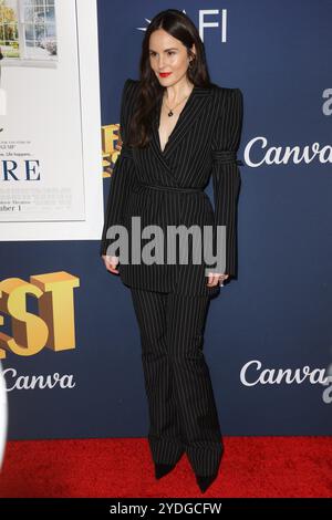 Los Angeles, Stati Uniti. 26 ottobre 2024. Michelle Dockery all'AFI Fest 2024 'Here' World Premiere Screening tenutasi al TCL Chinese Theatre, Los Angeles, CA, 25 ottobre 2024. Foto: Joseph Martinez/PictureLux credito: PictureLux/The Hollywood Archive/Alamy Live News Foto Stock